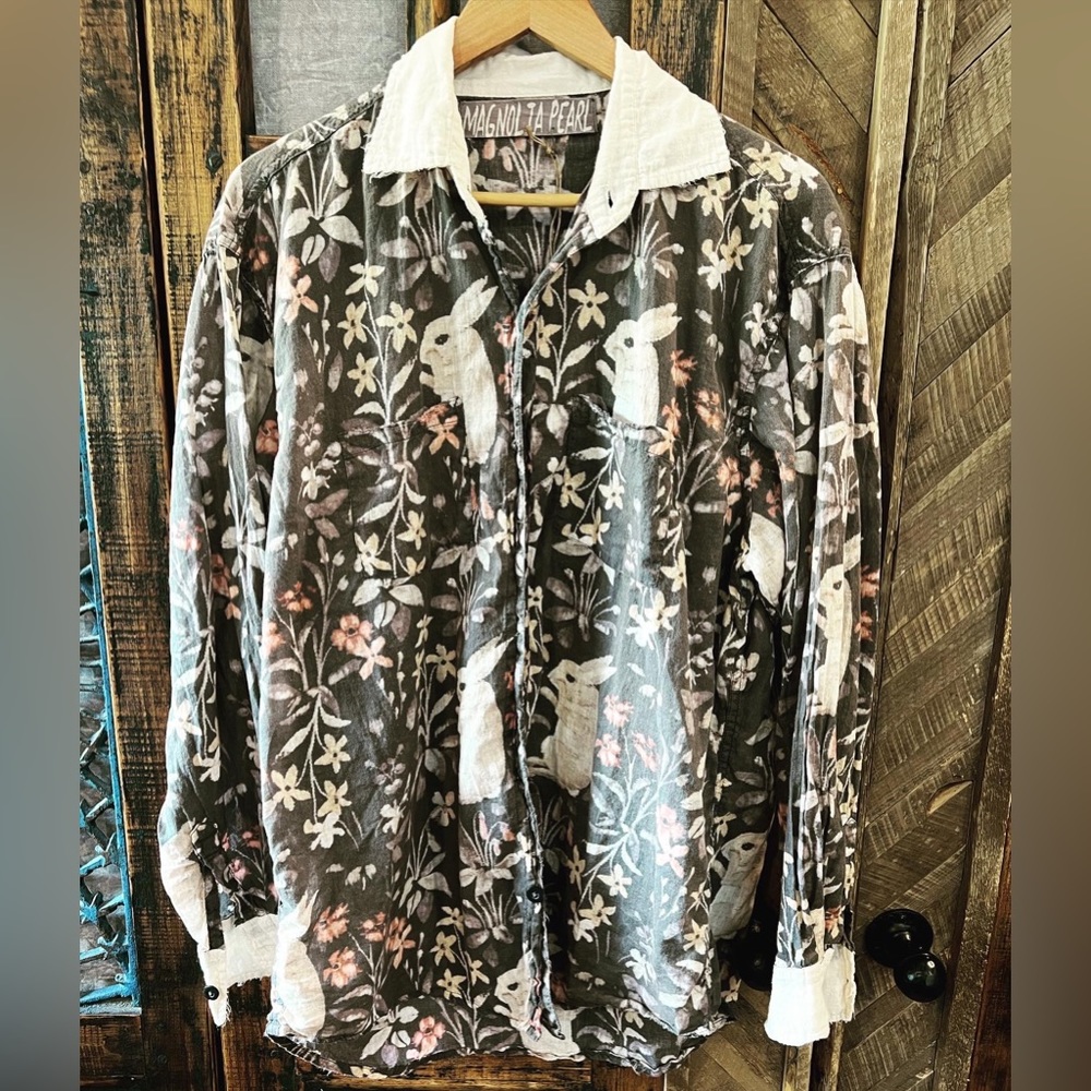 Magnolia Pearl Boyfriend Shirt #1080 Dolly
